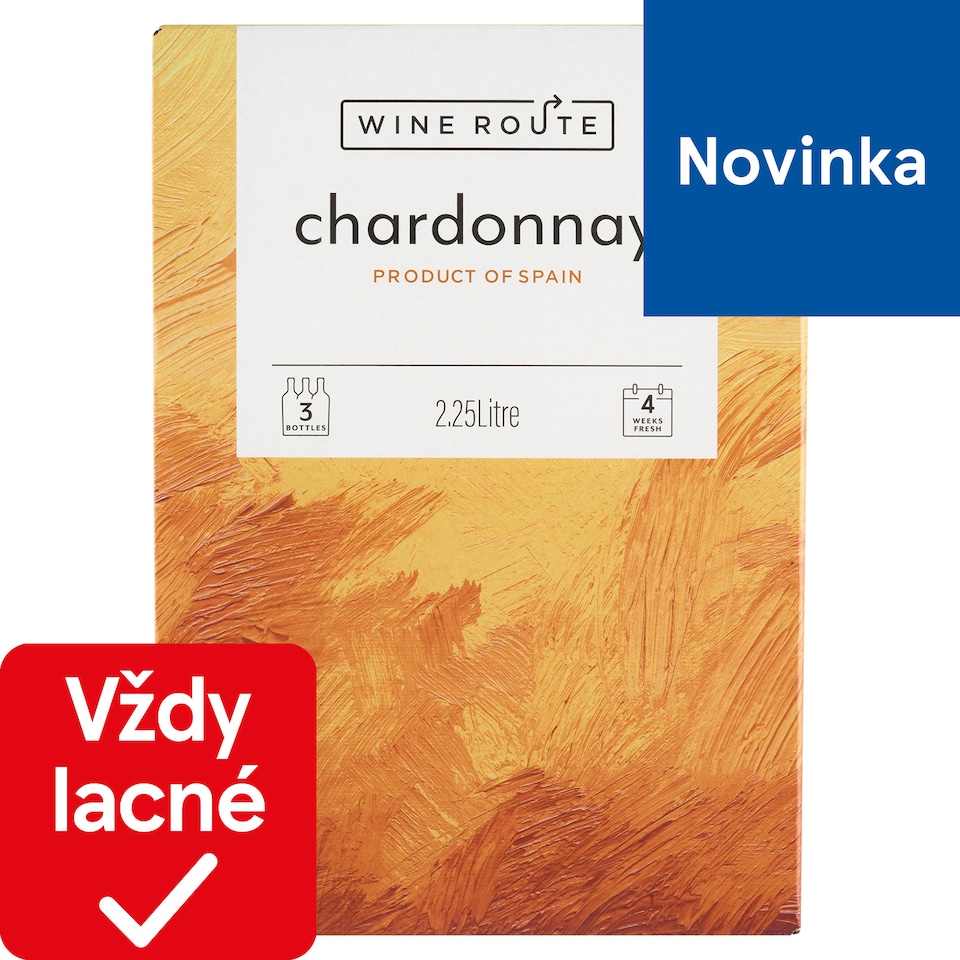 Wine Route Chardonnay biele víno suché 2,25 l