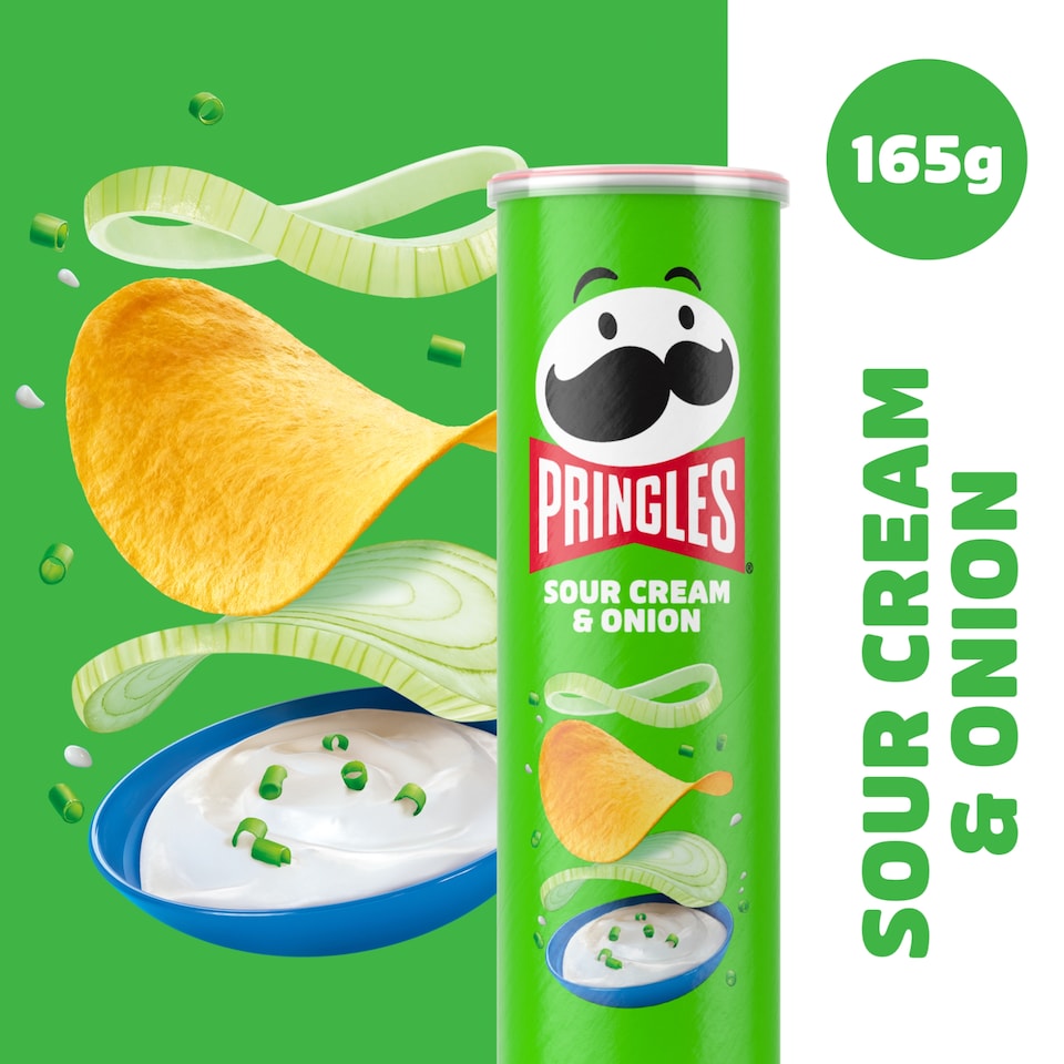 image 1 of Pringles Sour Cream & Onion 165g 