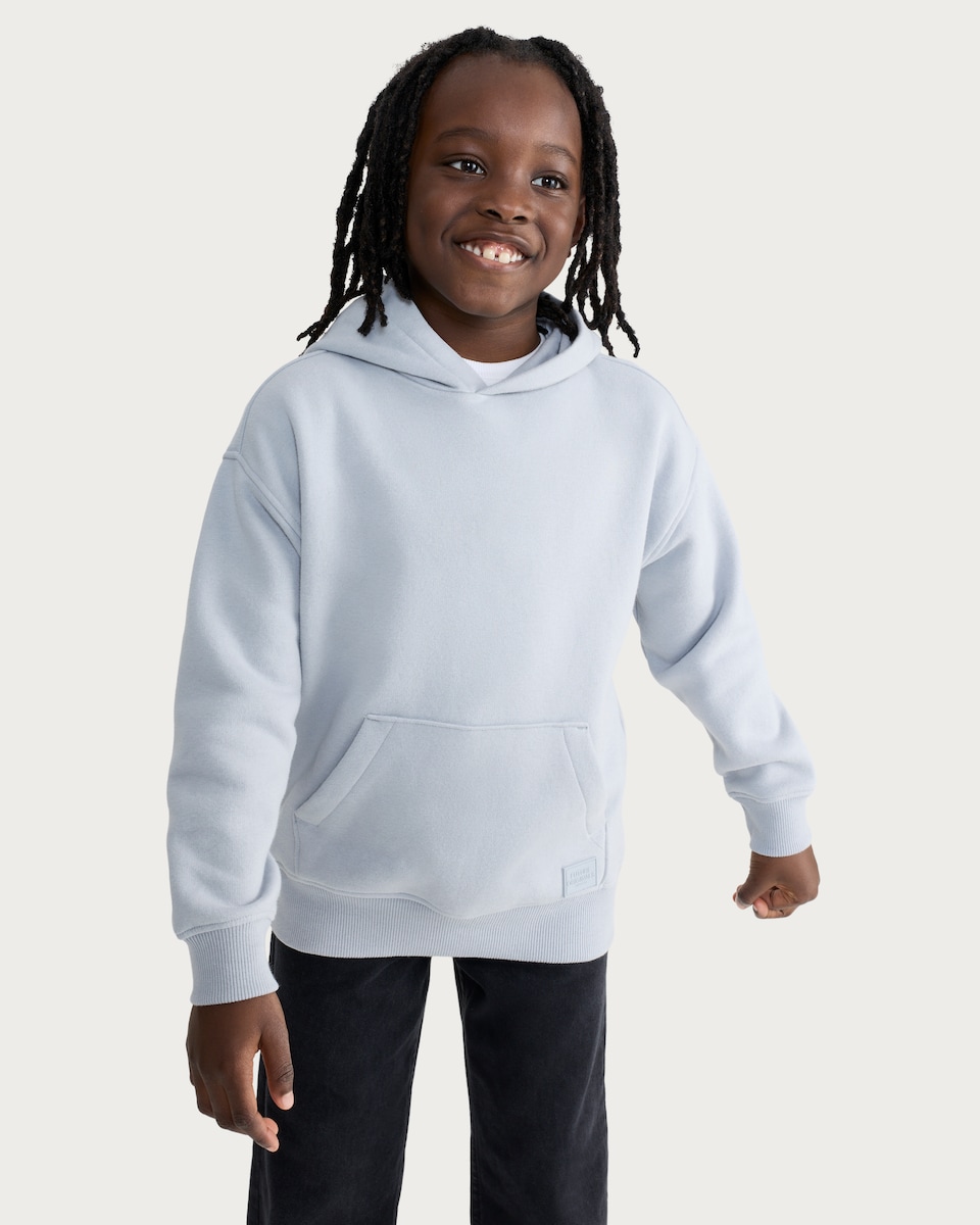 image 1 of F&F Boys Cotton Rich Hoodie in Grey