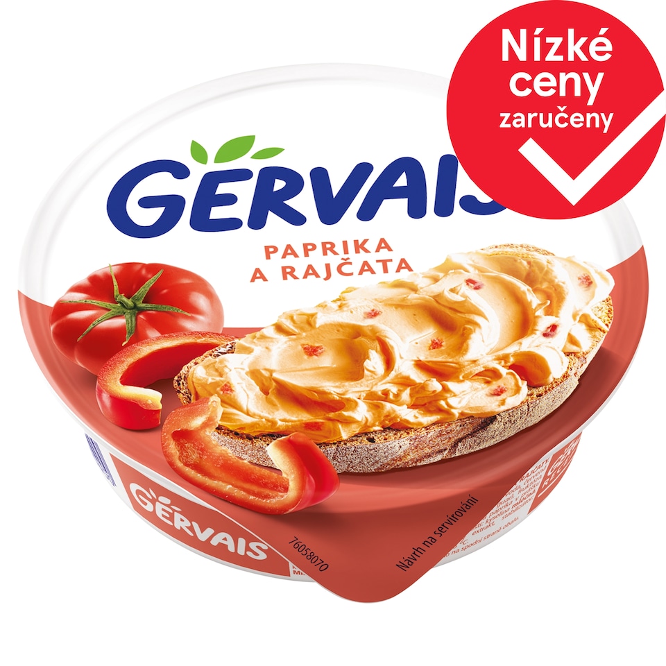 Gervais Čerstvý tvarohový sýr s paprikou a rajčaty 80g