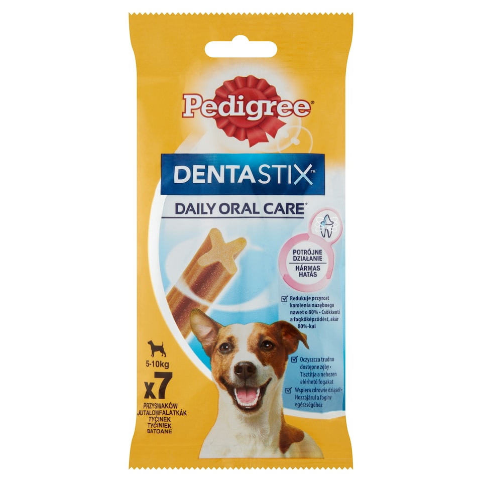 image 1 of Pedigree DentaStix Complementary Pet Food for 5-10 kg Dogs Over 4 Months Old 7 pcs 110 g