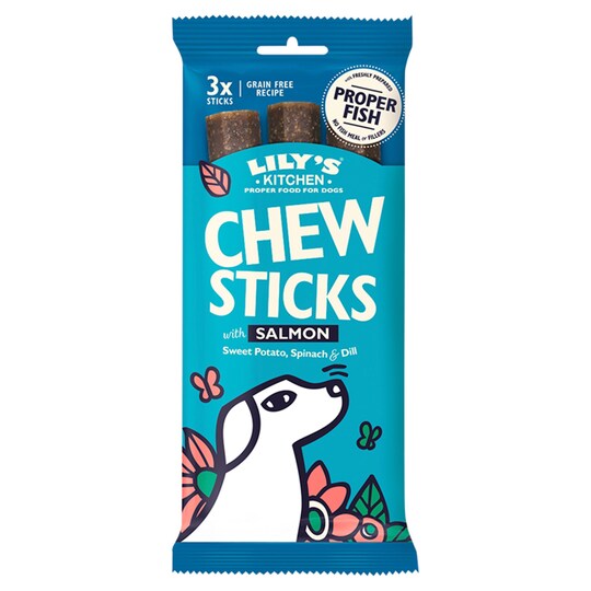 Lily's Kitchen Dog Chew Sticks Salmon 120G Tesco Groceries