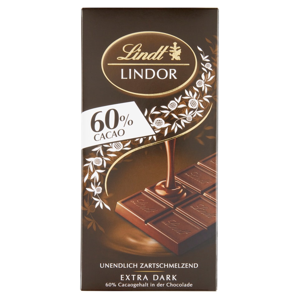Lindt Lindor étcsokoládé lágyan olvadó töltelékkel 100 g  1. kép