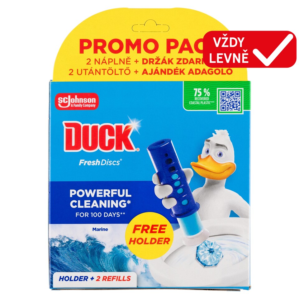 Obrázek 1 pro produkt Duck Fresh Discs Marine čistič WC 2 x 36ml (72ml)