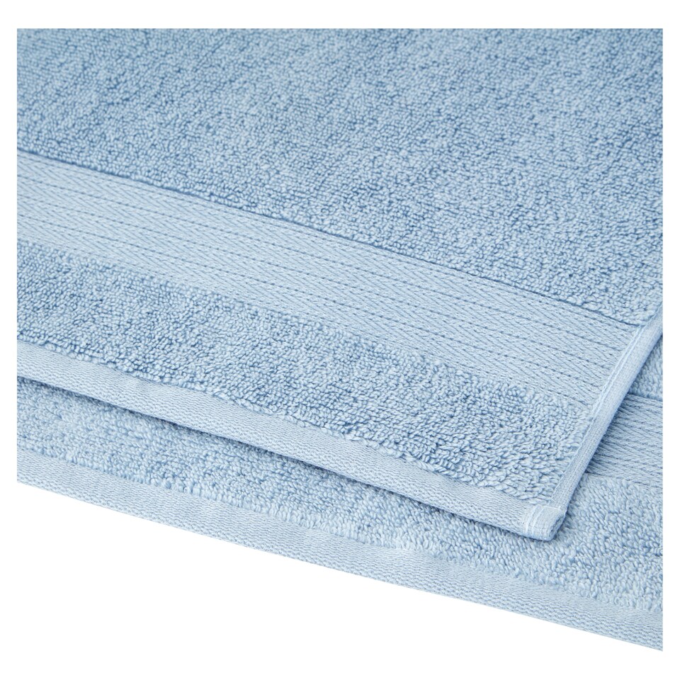 image 1 of Tesco Powder Blu Supersoft Cotton Bath Towel