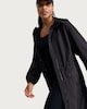 image 2 of F&F Hooded Longline Shower Resistant Raincoat in Black