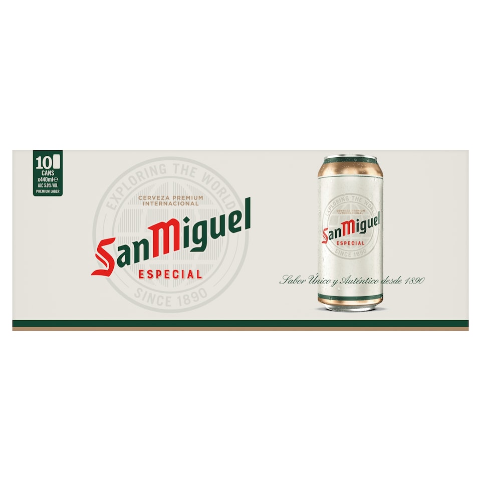San Miguel Especial Lager Beer Can 10x440ml