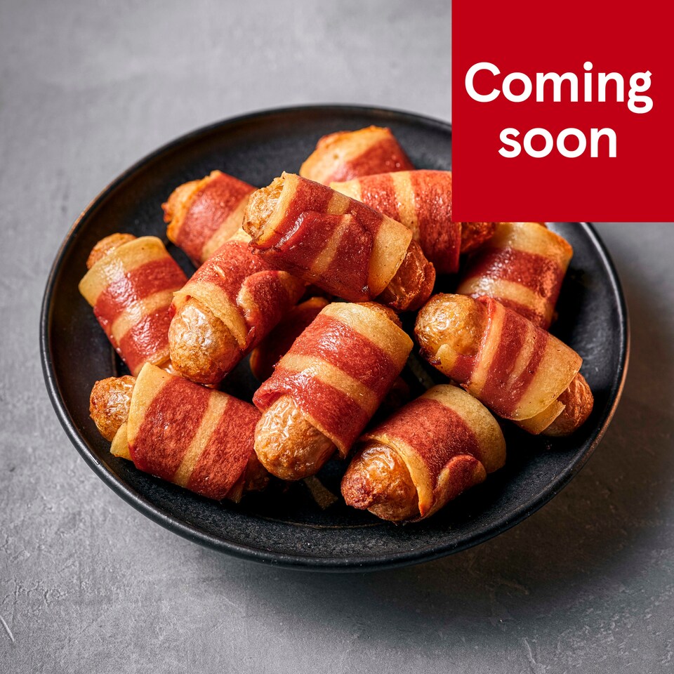 61. Tesco Plant Chef 12 Meat-Free Bangers in Blankets 250g (Serves 6)