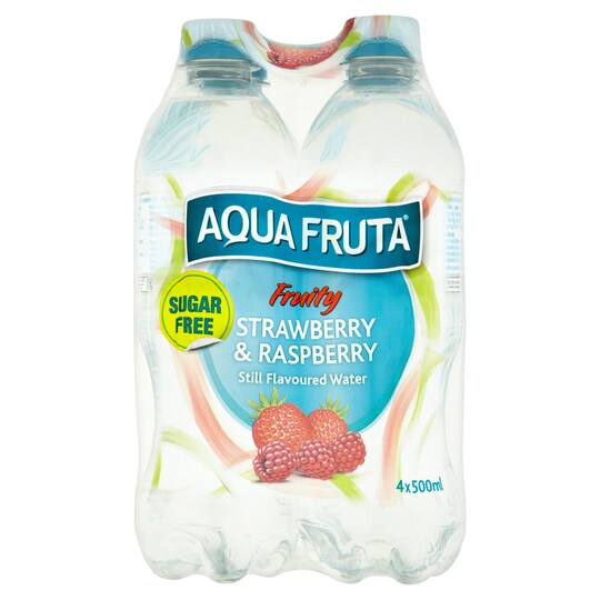 Aqua Fruta Summer Fruits 4 X 500Ml Tesco Groceries