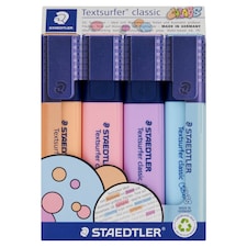 STAEDTLER Textsurfer Pastel Highlighters 4PK