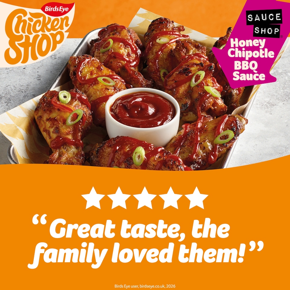image 1 of Birds Eye Chicken Shop Honey Chipotle BBQ Chicken Wings 385g
