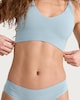 image 1 of F&F 2-Pack Contour Ribbed Seamfree Crop Tops in Multi