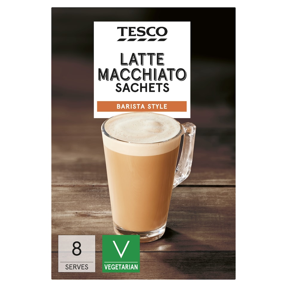 Tesco Latte Macchiato Sachets 124G (8*15.5G)