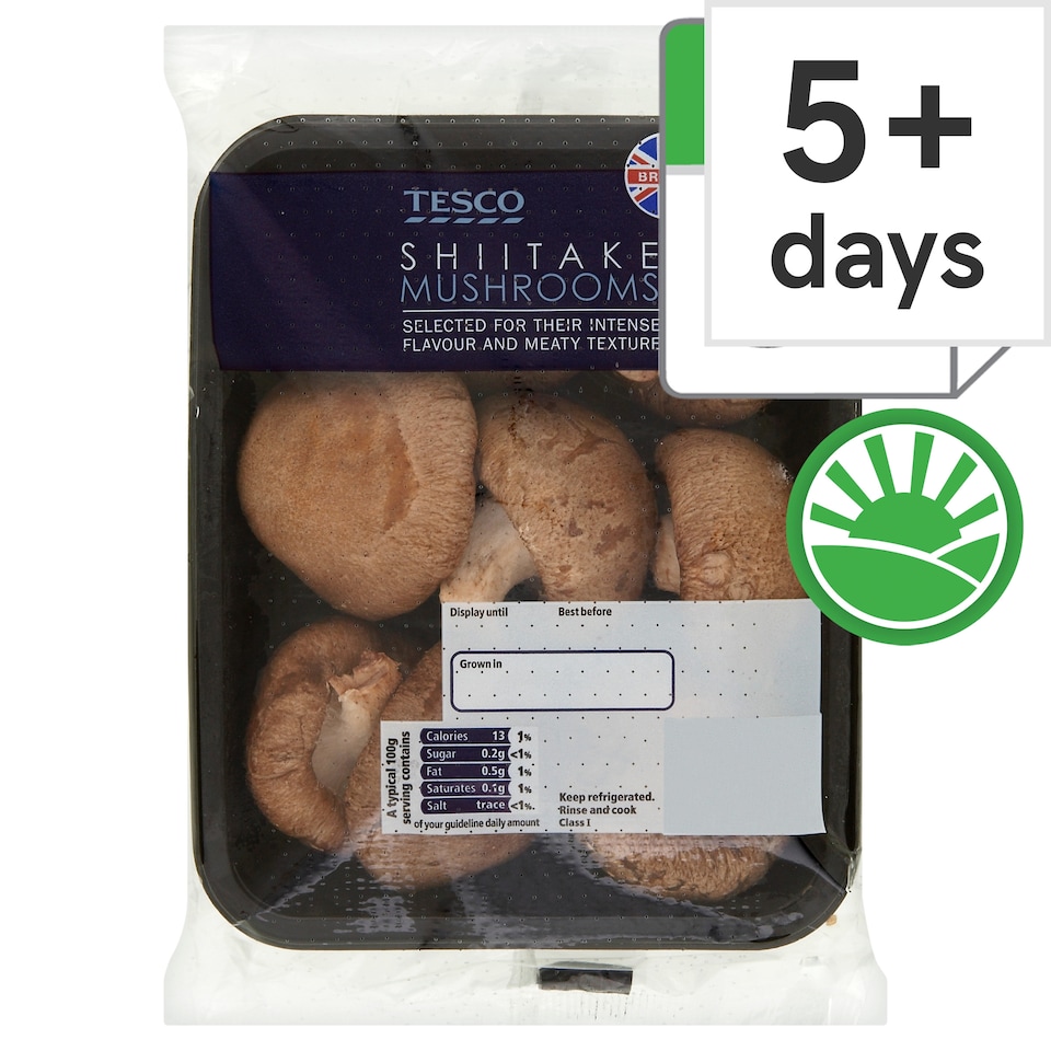 Tesco Finest Shiitake Mushroom 125G