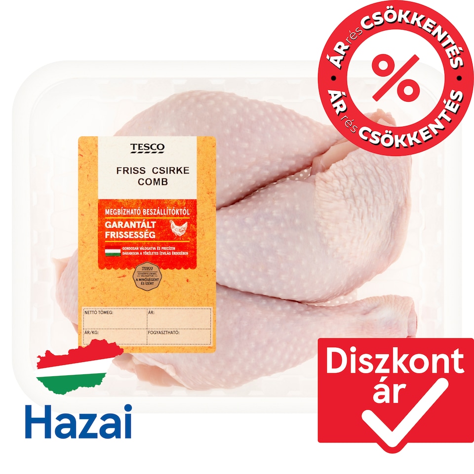 Tesco friss csirke comb 650 g
