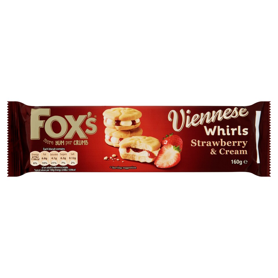 image 1 of Fox's Whipped Strawberry Whirl120g