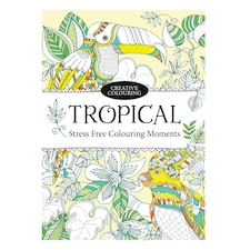 Mindfulness & Tropical Assorted Colouring Book