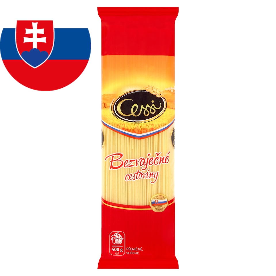 Cessi Bezvaječné cestoviny pšeničné, sušené špagety 400 g