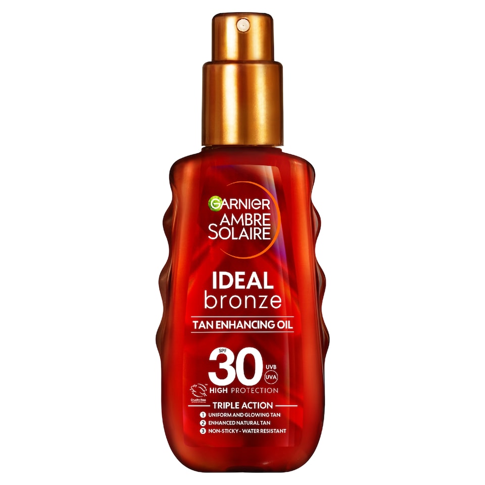 image 1 of Garnier Ambre Solaire Ideal Bronze Protective Oil Spray 150Ml