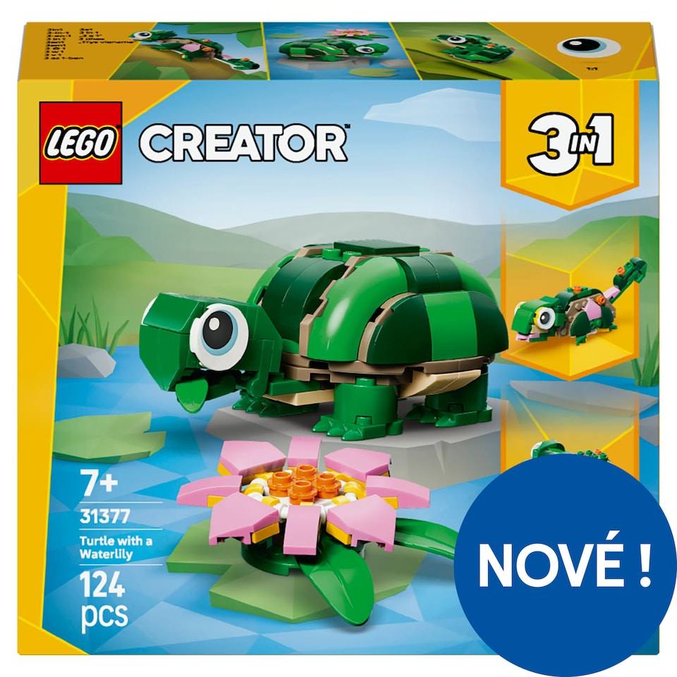 Obrázek 1 pro produkt LEGO Creator 3 v 1 31377 Želva s leknínem