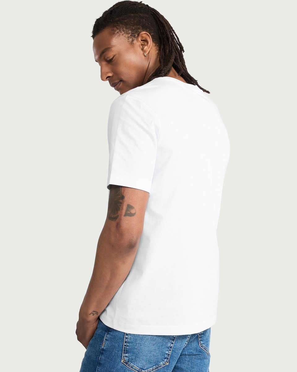 image 1 of Mick Jagger Pure Cotton T-Shirt in White