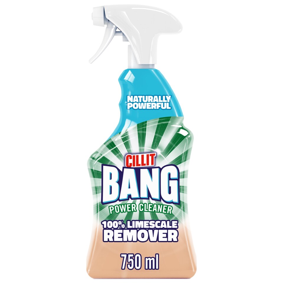 Cillit Bang Natural Bathroom Cleaner Limescale Remover Spray 750ml