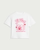 image 3 of F&F Girls Pure Cotton Strawberry T-Shirt in White