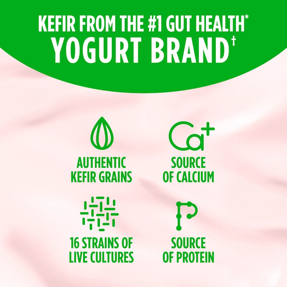 image 1 of Activia Kefir Strawberry Gut Health Yoghurt Drink 280ml