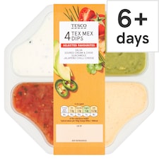 Tesco 4 Tex Mex Dips 400g
