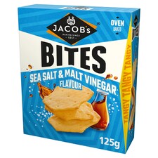 Jacob's Bites Sea Salt &Malt Vinegar 125g