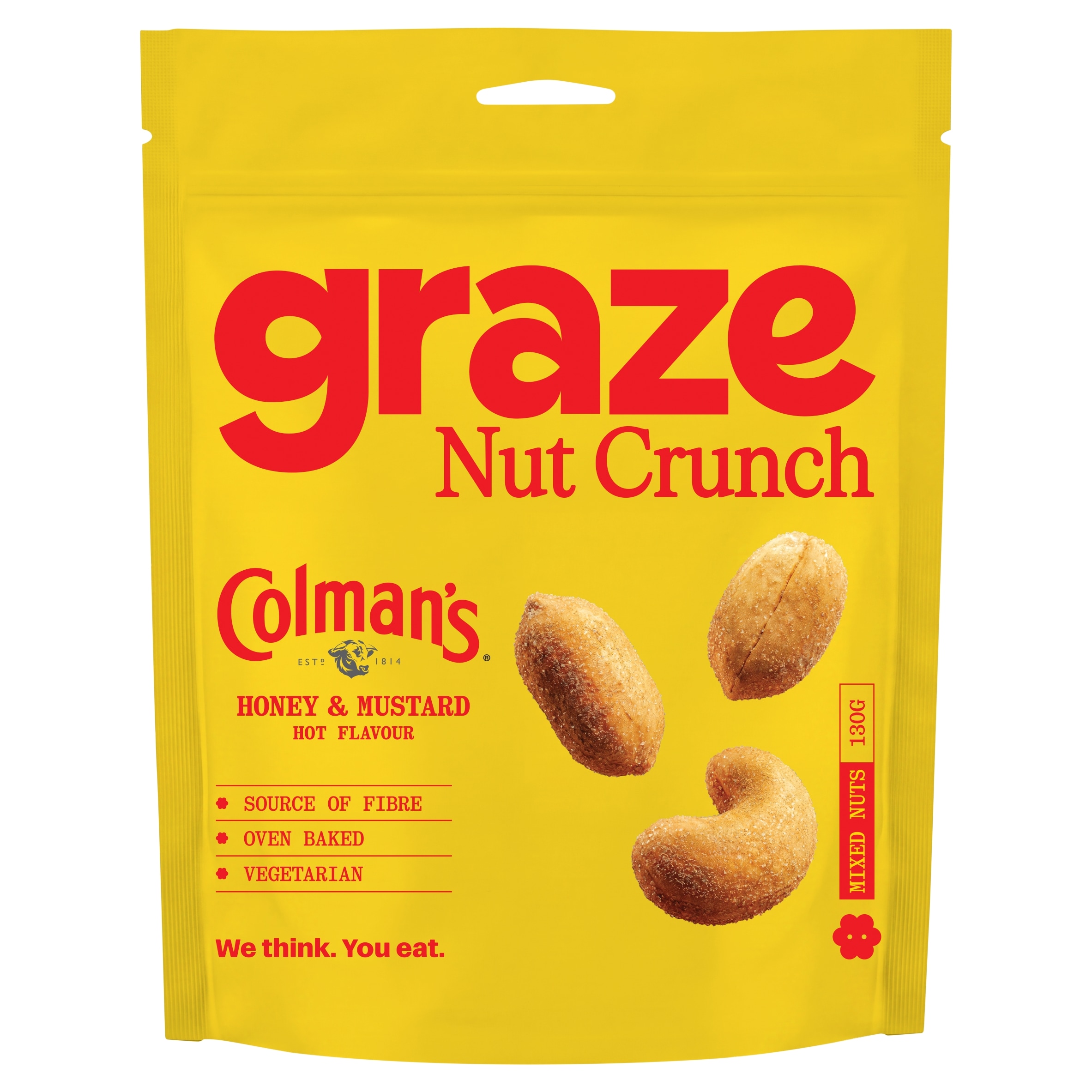 Colman's Honey Mustard Peanuts & Cashews 130g