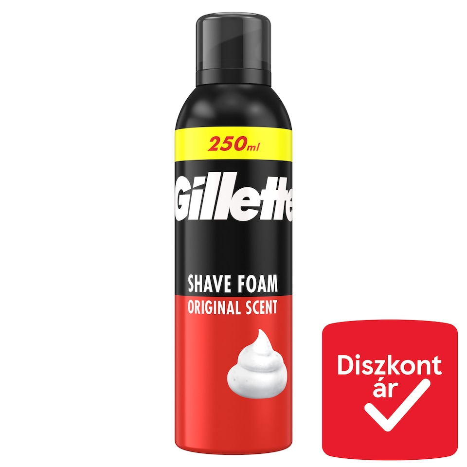 image 1 of Gillette Classic Shave Foam Original Scent, 250ml