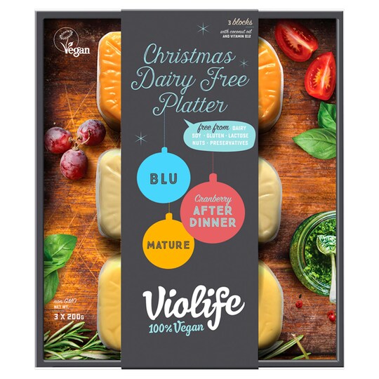 Violife Christmas Dairy Free Platter 3 X 150G