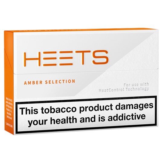 Heets Amber Selection Tobacco Sticks 20 Pack Tesco Groceries