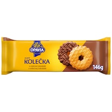 Opavia Zlaté Wheels with Butter Flavour Half-Dipped Biscuits 146 g