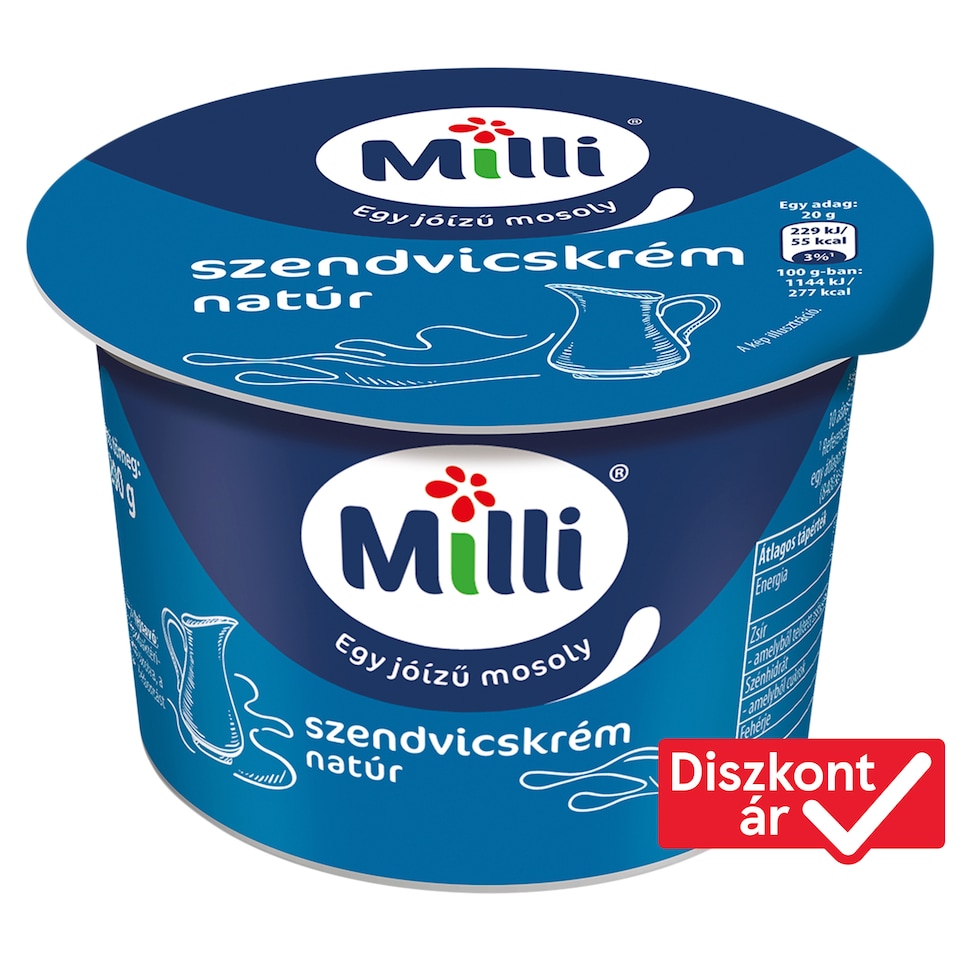Milli Unflavoured Sandwich Cream 200 g
