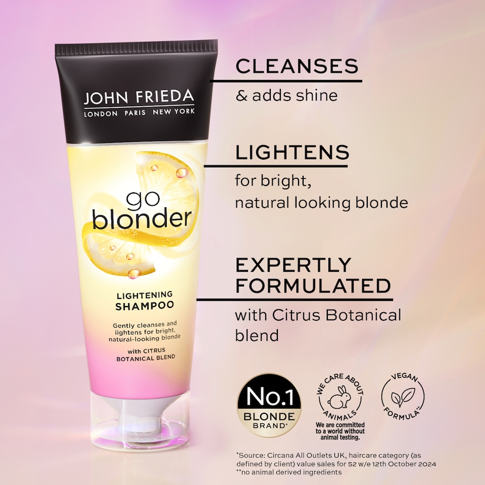 image 1 of John Frieda Go Blonder Lightening Shampoo 75ml