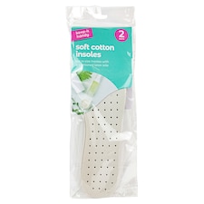 Keep It Handy Cotton Comfort Insoles 2 Pairs
