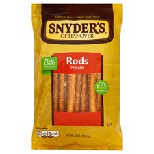 SNYDERS OF HANOVER PRETZEL RODS 340.2G