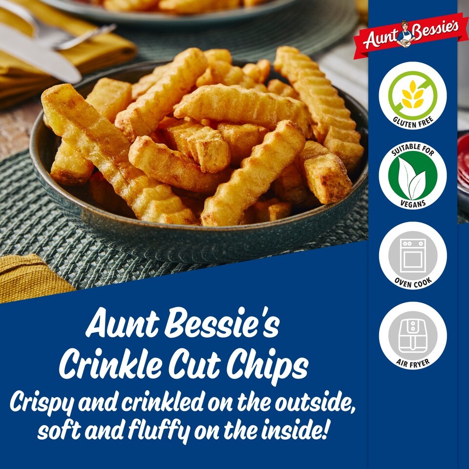 image 1 of Aunt Bessie Crspy Skin On Crinkle Cut Chips 1.3Kg