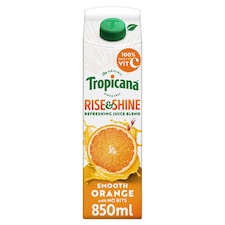 Tropicana Rise & Shine Smooth Orange Juice Drink 850ml