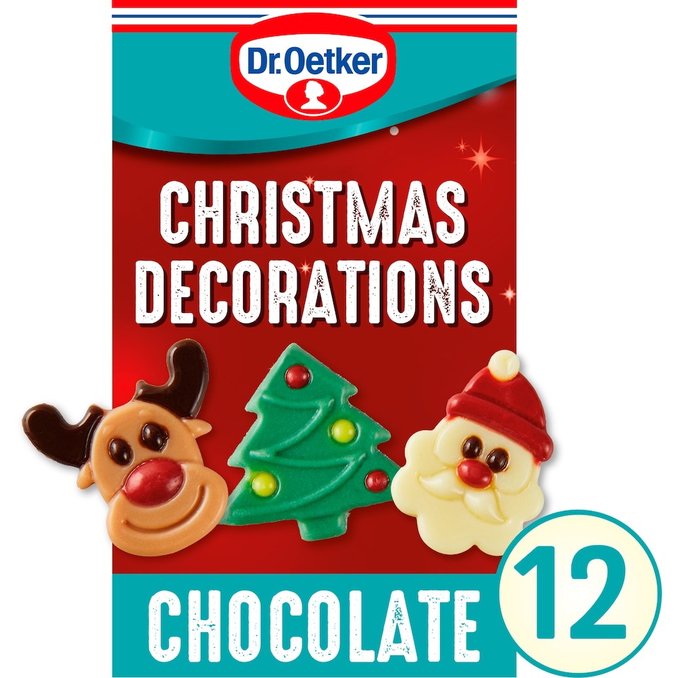 image 1 of Dr. Oetker Chocolatey Christmas Decorations 14g