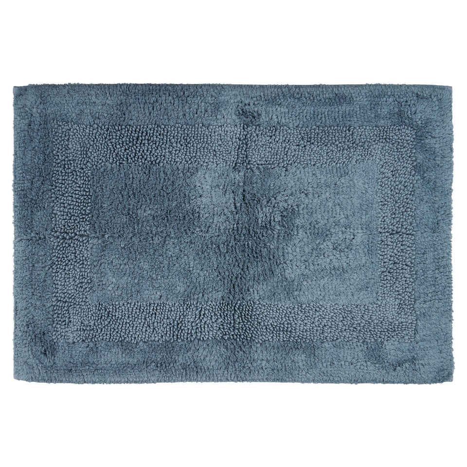 image 1 of F&F Home Egyptian Cotton Hygro Bath Mat Mid Blue