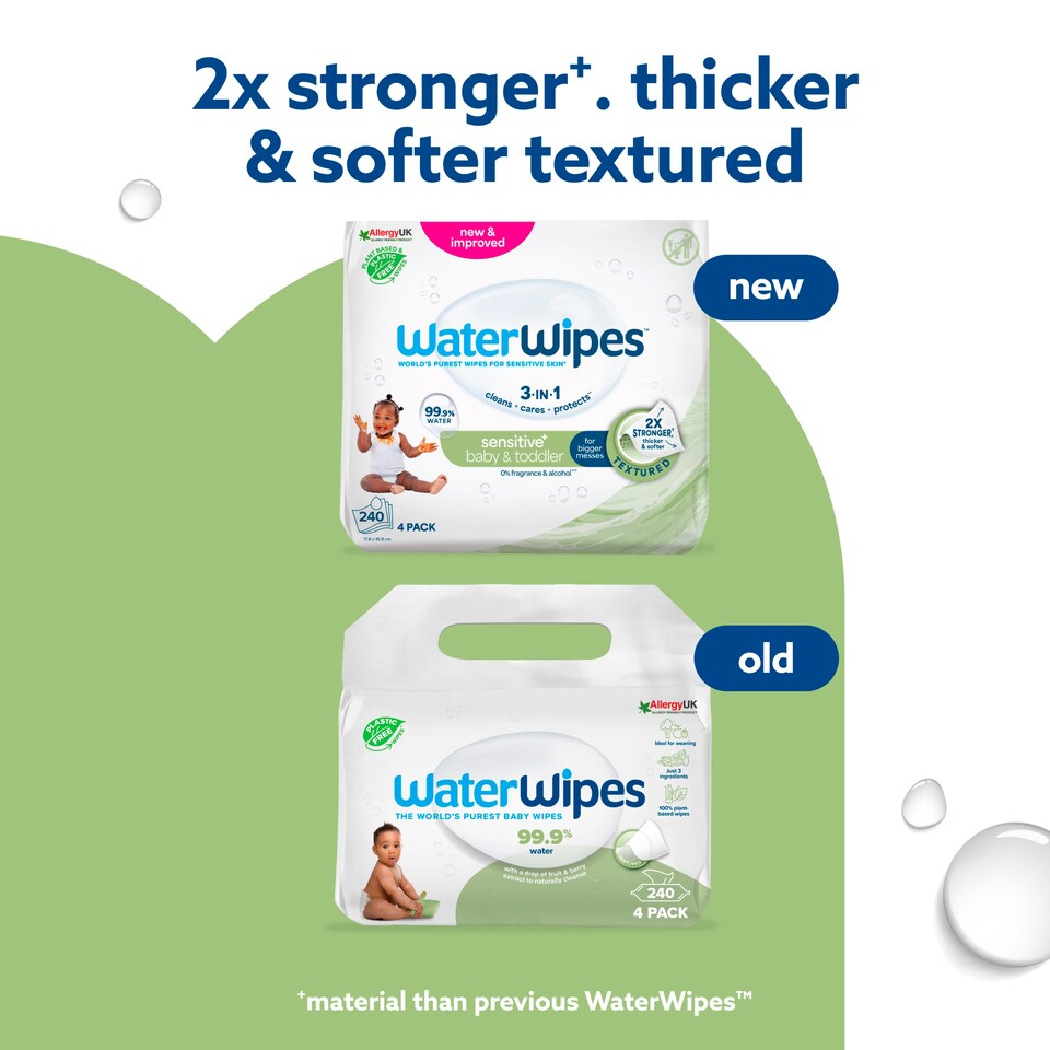 image 1 of WaterWipes Textured Biodegradable Baby Wipes 60 pack x 4