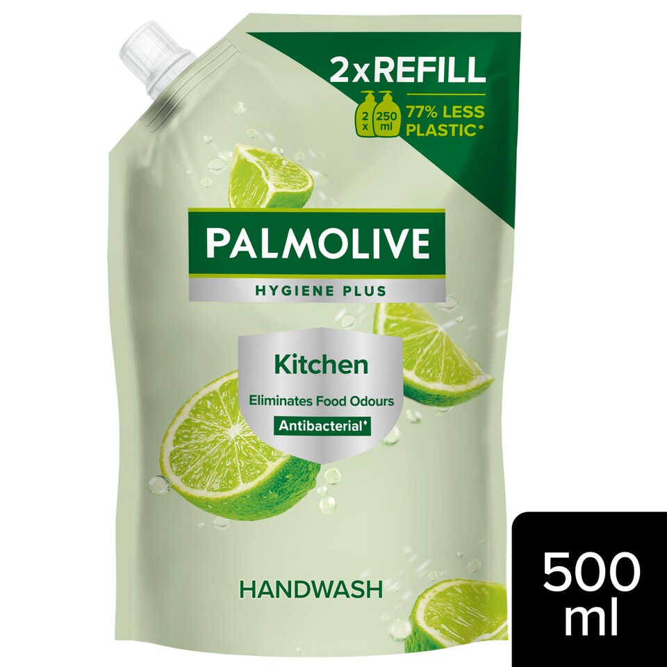 image 1 of Palmolive Hygiene-Plus liquid hand soap refill lime 500 ml