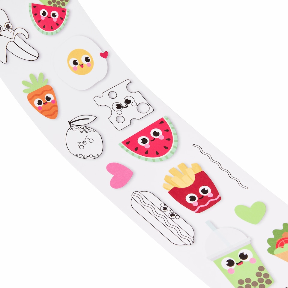 image 1 of Crayola Foodie Friends Sticker Roll 3m