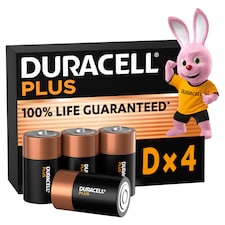 Duracell Plus D 4 Pack