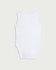 image 2 of F&F Baby 5-Pack Pure Cotton Sleeveless Bodysuits in White