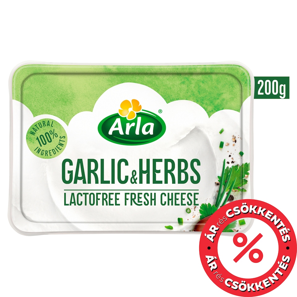 Arla Garlic & Herbs Lactose Free Fresh Cheese 200 g