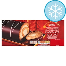 Tesco Double Chocolate Yule Log 400G